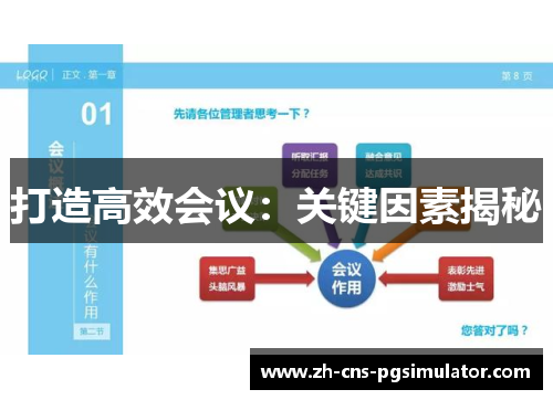 打造高效会议：关键因素揭秘